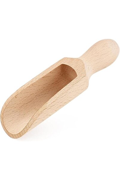 ALMEKAQUZ Wooden Spoon,Natural Wood Salt Scoop for Flour Sugar Coffee