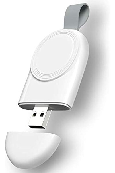 GENERAL شاحن USB لساعة أبل آي ووتش، شاحن لاسلكي مغناطيسي محمول للسفر متوافق م...