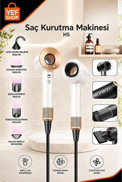 YEF SHOP Saç Kurutma Makinesi Güçlü Saç Şekillendirici