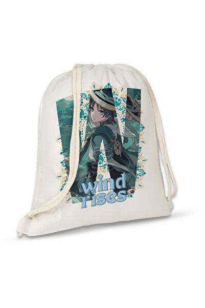 Define Moyas Genshin Impact Wanderer Avare Drawstring Backpack 35X40 cm