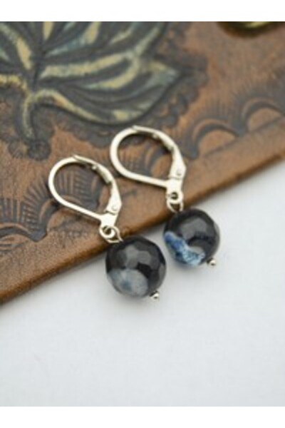 Stoneage Agate Stone Earrings - Multicolor -