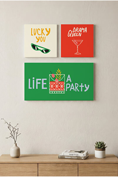 Zevahir Mobilya Dekorasyon مجموعة Lucky You Drama Queen و Life is a Party - ط...