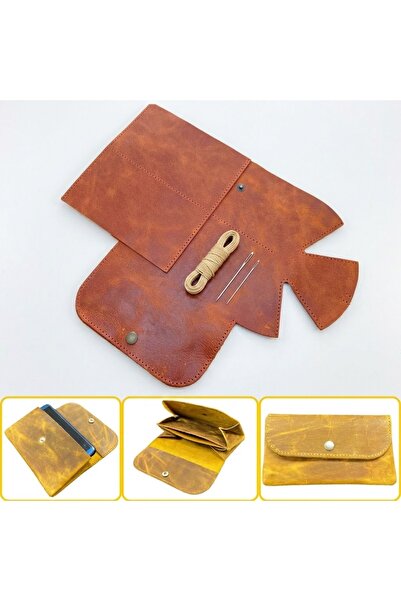ipekbazaar DIY Zeugma Leather Wallet Making Kit, DIY Handmade Horizontal Wome...