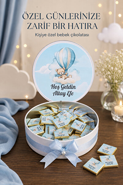 Peri Süs Yenidoğan, Bebek Hediyelik Çikolata - Erkek Çocuk İçin Ayıcıklı Balo...