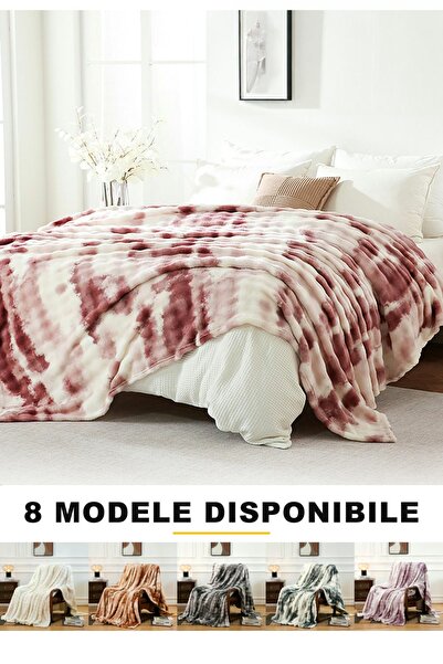 Frasin Select Pătură Cocolino Extra Moale și Catifelată, 200x230cm, rosu-maroniu
