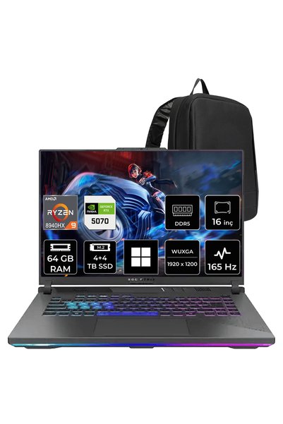 ASUS ROG Strix G16 AMD Ryzen 9 8940HX RTX 5070 8GB 64GB RAM 4TB + 4TB SSD 16"...