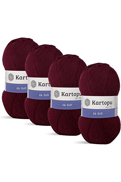 Kartopu خيط حياكة ناعم K110 Ak-Soft، 100 جرام، طول 250 متر