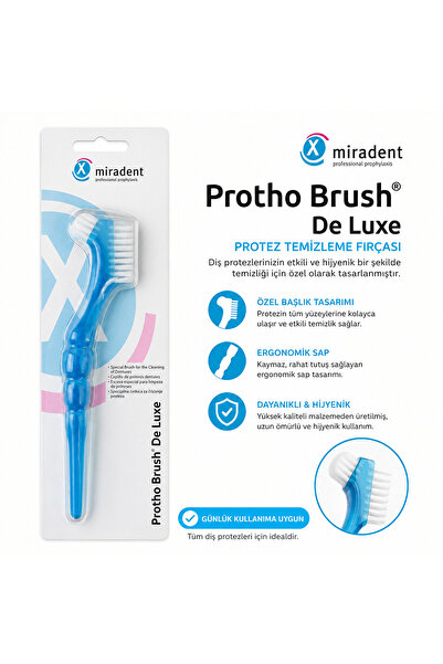 Protho Brush De Luxe Protez Temizleme Fırçası – Mavi