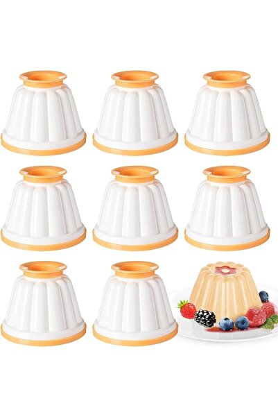 NALACAL 8 PCS Pudding Moulds, Mini Jelly Pudding Cups with Lid, Pudding Basin...