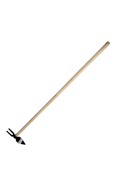 Solplant Sapaliga, forjata, cu coada lemn, 2 dinti, 300 g, 120 cm