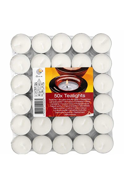 Elegant tealight Set 50 lumânări tip pastilă