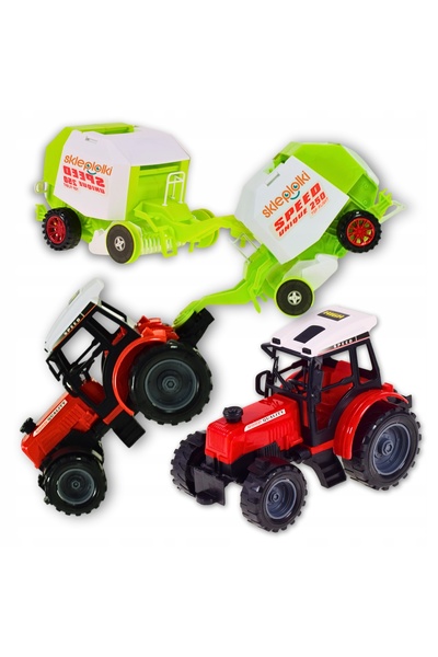 Skleplolki Tractor agricol cu presă de balotat și remorcă