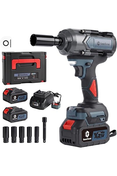 GearZone Cordless Impact Wrench, 1500N.m (1106Ft-lbs) 1/2" High Torque Impact...