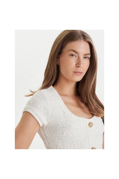 Guess Rochie tricotată de damă 6RGK485852Z Albă