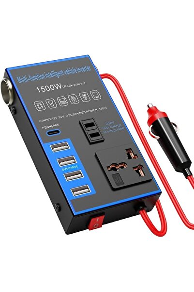 ANYUAN Vehicle mounted inverter,1500W Car Power Inverter,Newly upgraded Multi...