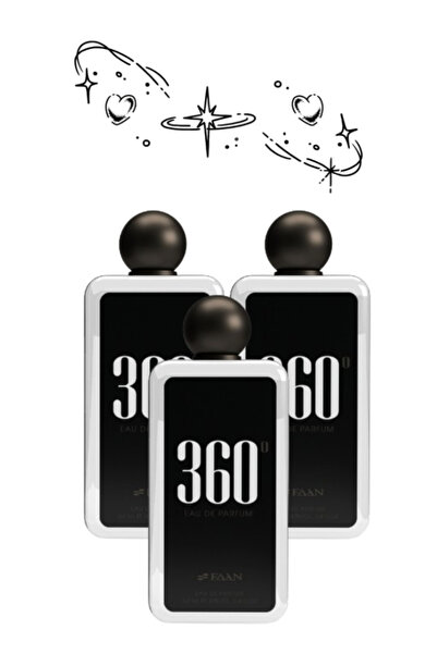 Faan 3 قطع عطر 360 بور أوم 100 مل