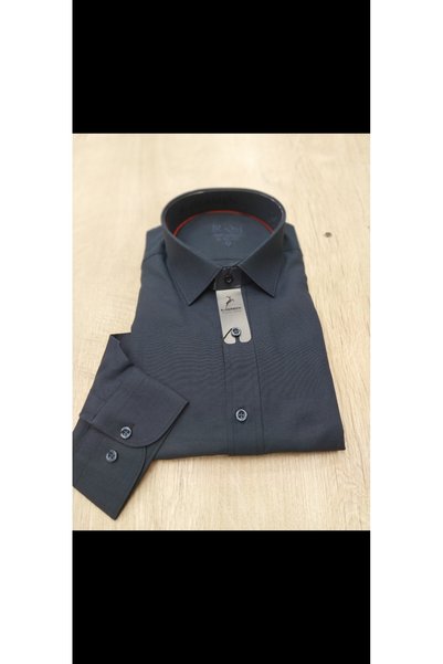 Cinar erkek giyim Slim Fit Sports Shirt Long Sleeve Men's Plain Fabric Cotton