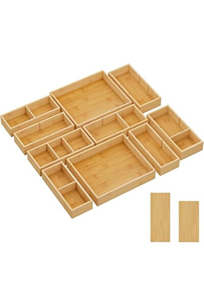 Lifewit Drawer Organizers 10 Pack(22 Grid) with 12 Inserts