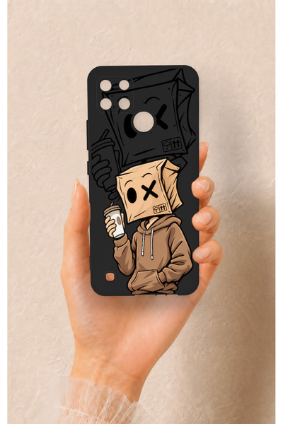 Vip Case Realme C21Y Compatible Coffee Break Patterned Silicone Case