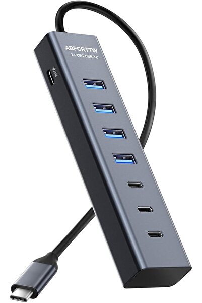 GENERAL USB C to USB Hub Multiport Adapter with 4 USB-A and 3 Ports | USB C M...