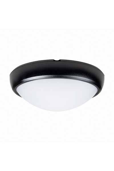 Danex Corp bat led οβάλ μαύρο IP65 12W 6400K διαχύτης οπάλιο -, νοβελάιτ, μαύρο