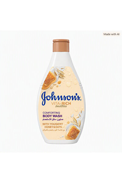 Genrice Johnson's Liquid Soap for Bathing with Milk Extract, Honey and Oatmea...