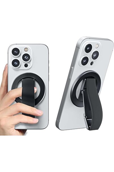AZONEE حامل هاتف مغناطيسي لـ MagSafe، مسند من سبائك الألومنيوم مع حلقة سيليكو...