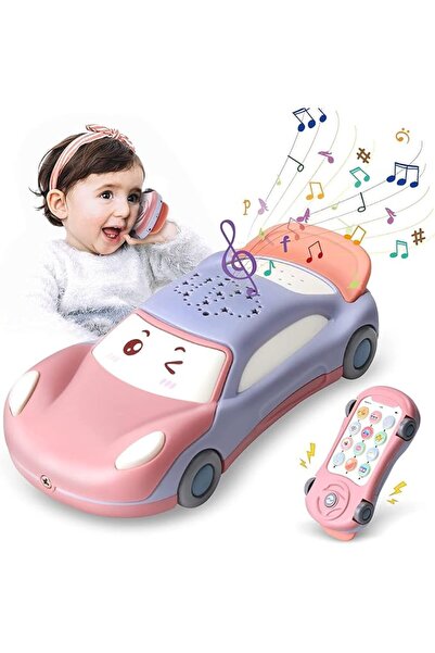 ELECDON Baby Cell Phone Toy for 1 Year Old Boy, Multi-Function Car Toy with M...