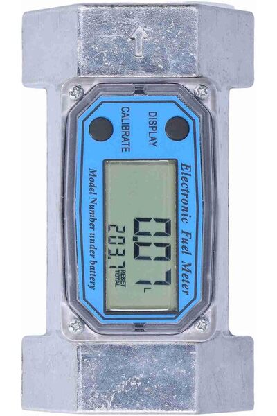 Eujgoov 2in Digital Turbine Flow Meter Electronic 2.3V-3.3V for Water Gas Liq...