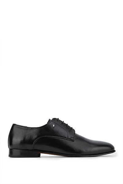 Tamer Tanca Men's Genuine Leather Black Classic Shoes