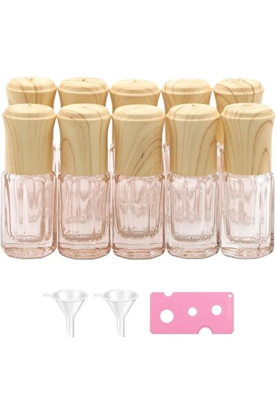 NALACAL Massage Roller Bottles, 3ml Octagonal Small Essential Oil Roller Bott...