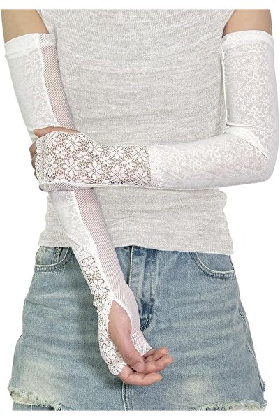 TERRIFI Lace Arm Sleeves for Women, Ice Silk UV Sun Protection Arm Covers, Sl...