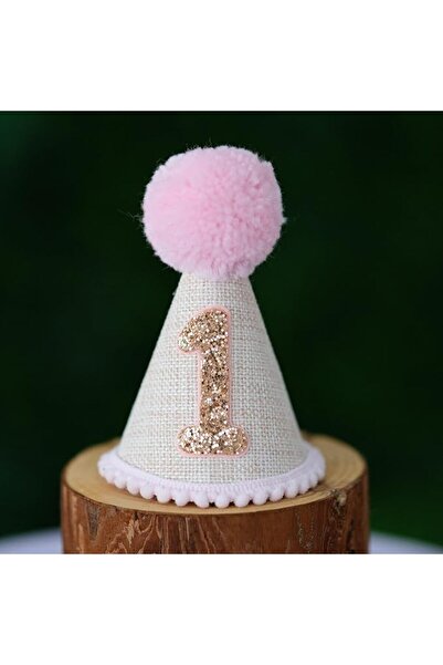 TERRIFI 1st Birthday Decorations for Girls – Birthday Banner and Party Hat wi...