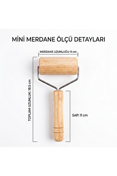 bir sürü eşya pak market Wooden Handle Roller Dough Roller Smooth Rolling Pin...