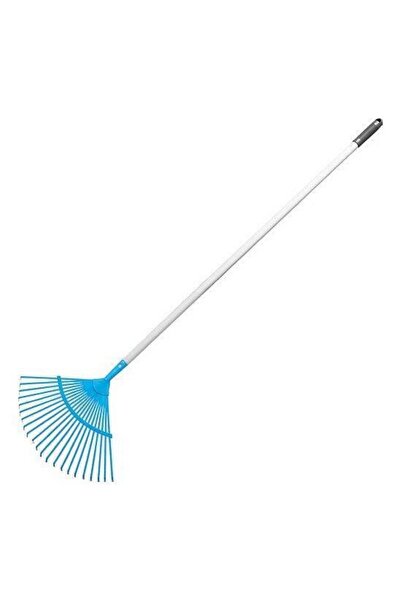 Solplant Grebla pentru frunze, gradina, coada otel, 22 dinti, 46x41 cm, 120 cm