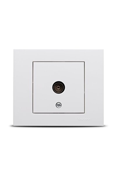 OVİVO Grano λευκή πρίζα τηλεόρασης |   400-010300-225, ovivo, λευκό