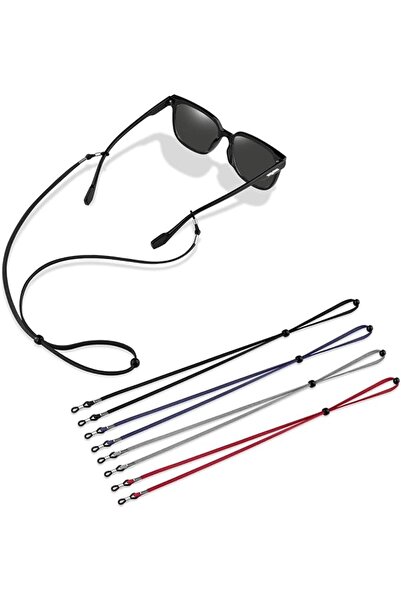 Zoye 4 PCS Sports Eyeglass Strap Sunglasses Lanyard Adjustable Non-Slip Eyewe...
