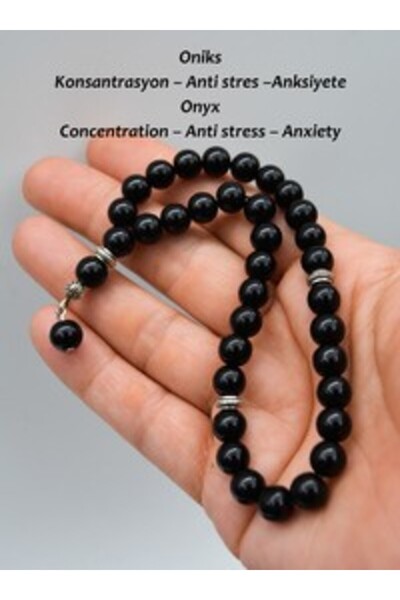 Stoneage Onyx Stone Prayer Beads - Multicolored -