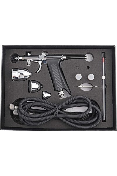 Eujgoov Airbrush Spray Gun Set with 0.3mm 0.5mm 0.8mm Nozzles for Nail Art De...