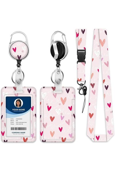 LeQQ Lanyards for ID Badge Holder for Women Cute, Teacher Lanyard with ID Hol...