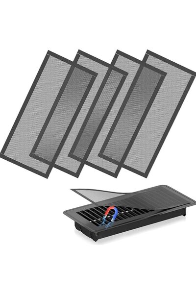 KASTWAVE 4 قطع من أغطية فتحات التهوية المغناطيسية، 4 × 10 بوصة، فلاتر هواء شب...