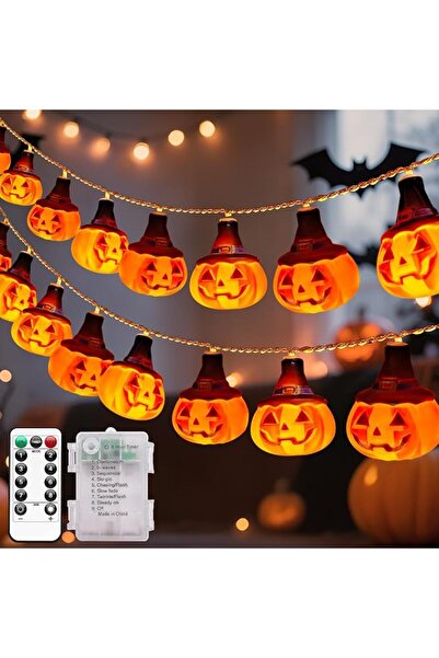 YAKITER Pumpkin String Lights,Yakiter lumineuse Halloween Lanterne Potiron 3m...