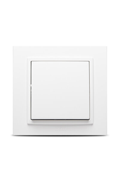 ELBİ Simple switch 10a matte white zena -, elbi, white