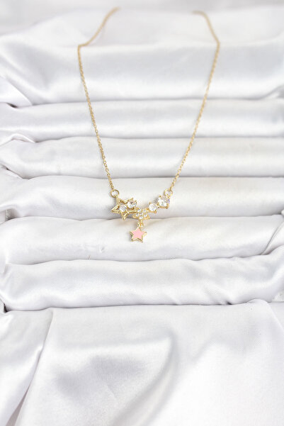 Lisinya 316L Steel Chain Gold Color Star Model Women's Necklace -