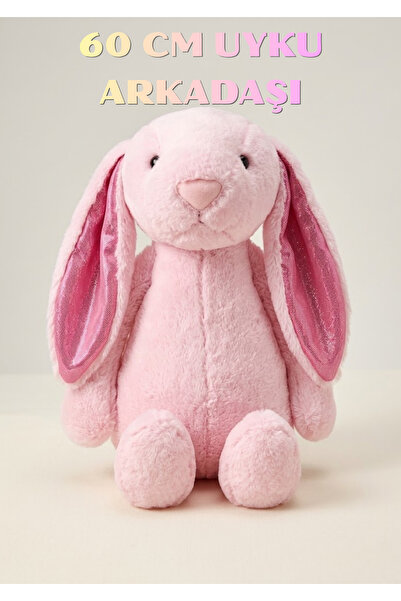 Boratila Toys 60 cm Cute Sleeping Companion Rabbit Plush Toy