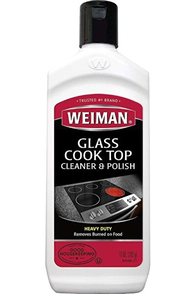 Weiman Glass Cooktop Heavy Duty Cleaner & Polish - Shines and Protects Glass/...