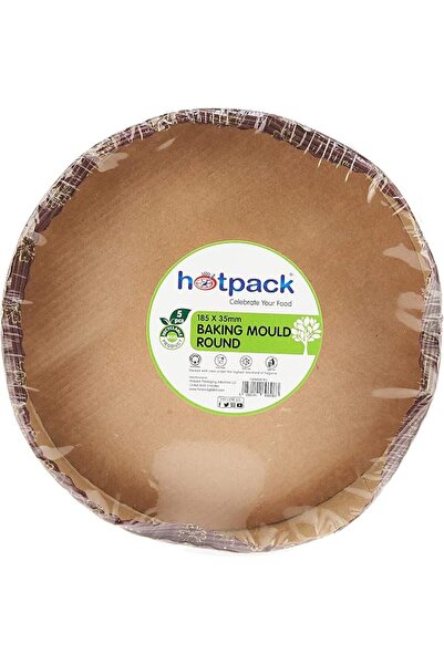 Hotpack Baking Mould Round 18.5x3.5cm - 5 Pieces