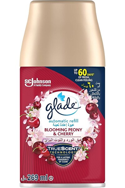 Glade معطر هواء أوتوماتيكي برائحة الفاوانيا المزهرة والكرز، عبوة إعادة تعبئة ...