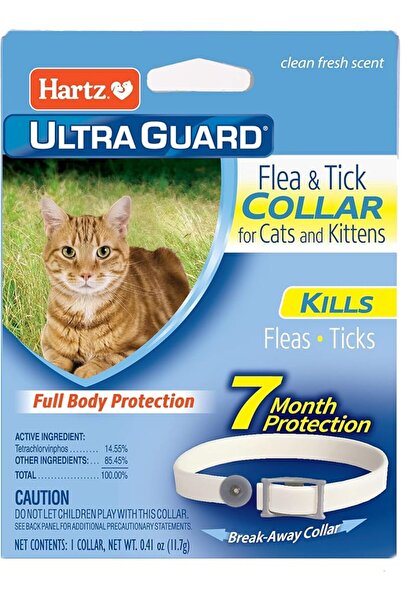 Hartz UltraGuard Flea & Tick Collar for Cats and Kittens, 7 Month Flea and Ti...
