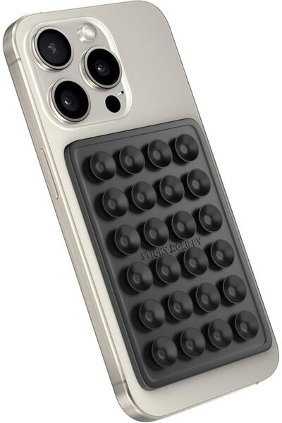 StickyGrippy Suction Phone Case Mount, Silicon Adhesive Phone Accessory for i...